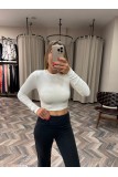 8345-31236 UZUN KOLLU CROP TOP