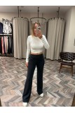 8345-31236 UZUN KOLLU CROP TOP