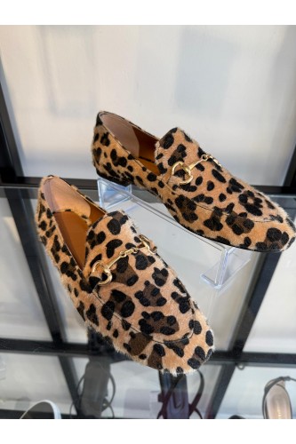 8394-LEOPAR LOAFER AYAKKABI