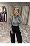 8417-31232 UZUN KOLLU CROP TOP