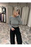 8417-31232 UZUN KOLLU CROP TOP