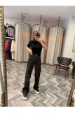 9044-D778 BROWN LEOPAR JEAN