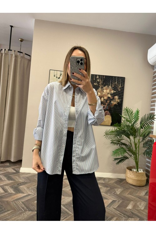 7385-3104 OVERSİZE GÖMLEK