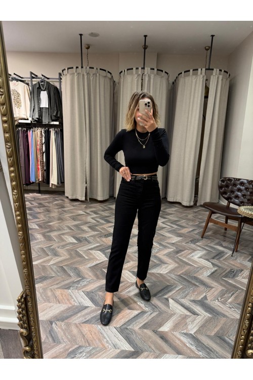 8253-PM LİKRASIZ MOM JEAN