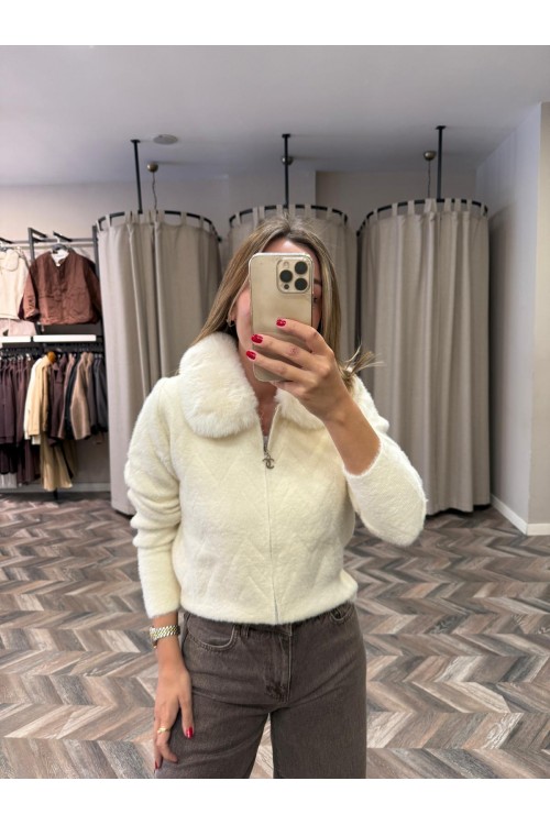 8306-140243 ANGORA YAKASI KÜRKLÜ