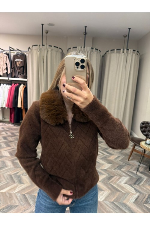 8306-140243 ANGORA YAKASI KÜRKLÜ