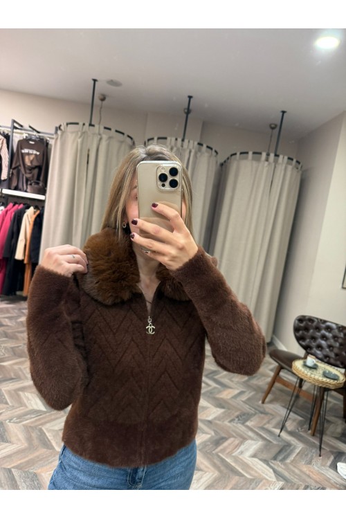 8306-140243 ANGORA YAKASI KÜRKLÜ