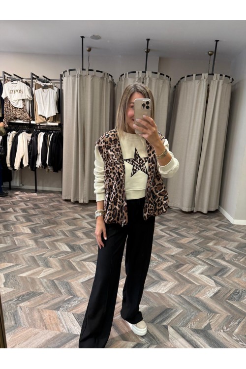 8440-4015 LEOPAR YILDIZ SWEAT