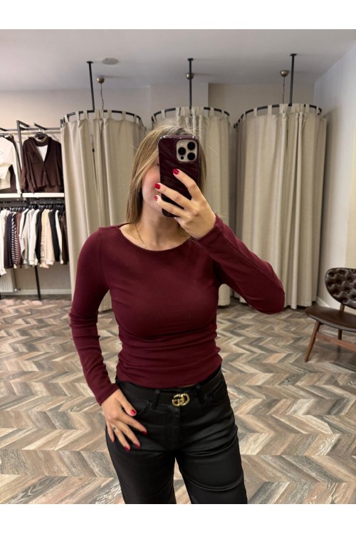 8416-31401 BÜZGÜLÜ KAYIK YAKA TOP