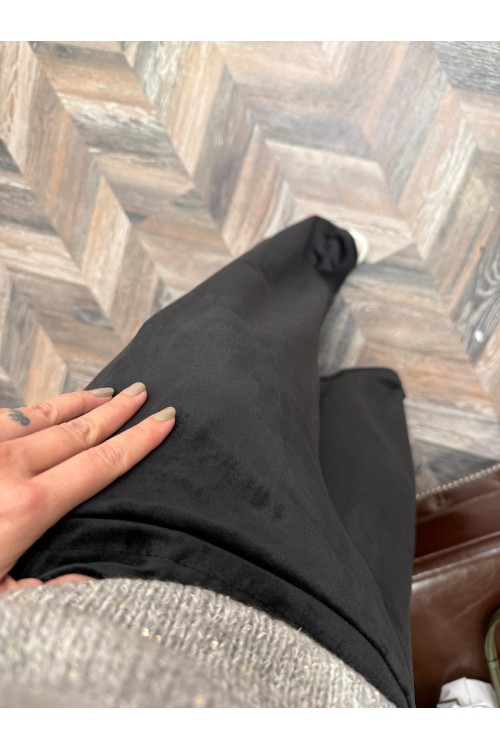 8639-N251990 BELİ LASTİKLİ KADİFE PANTOLON