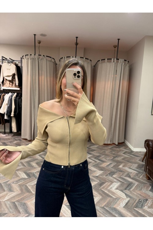 8607-60252 BARDOT YAKA KOL YIRTMAÇ DTY HIRKA