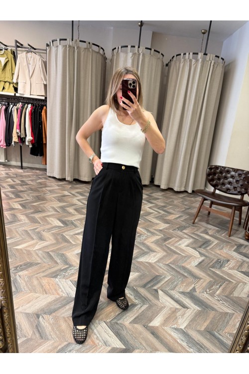 8974-51078 PİLELİ PALAZZO PANTOLON