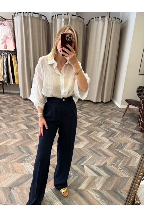 8974-51078 PİLELİ PALAZZO PANTOLON