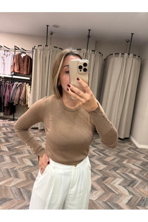 8935-1267 BİS YAKA KOL ORTASI DROPLU KAZAK