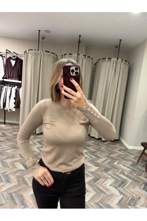 8935-1267 BİS YAKA KOL ORTASI DROPLU KAZAK