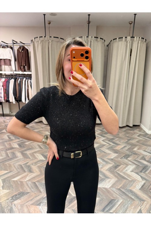 8989-10703 BİS YAKA PULLU SİMLİ TRİKO KAZAK