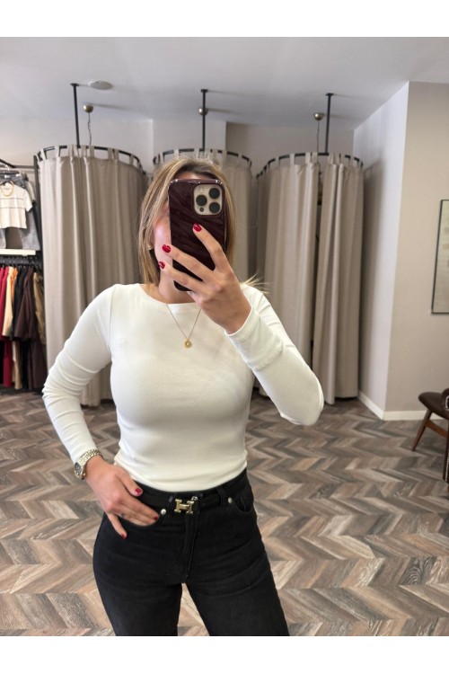 9089-16483 GENİŞ YAKALI BLUZ