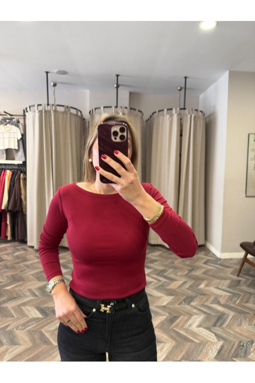 9089-16483 GENİŞ YAKALI BLUZ