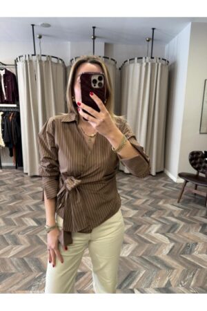 9202-1009 BAĞLAMA DETAY GÖMLEK