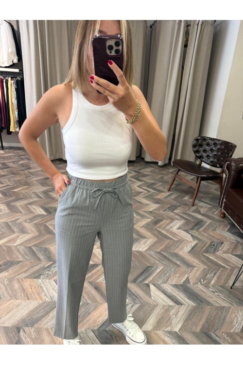 9614-21104 FİTİLLİ CROP TOP