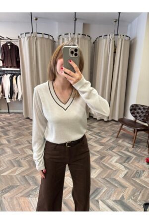 9790-337 SİMLİ V YAKA TRİKO