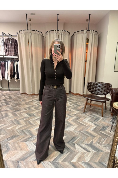 9766-72033 RENKLİ DENİM PANTOLON