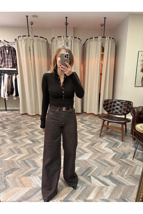 9766-72033 RENKLİ DENİM PANTOLON