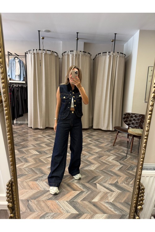 9835-250557 GOLD DÜĞME PANTOLON