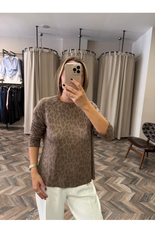 9804-10666 LEOPAR BASKI TRİKO