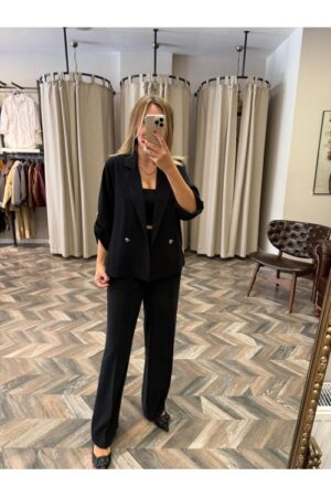 9903-2517576 PİLELİ BOL PAÇA PANTOLON