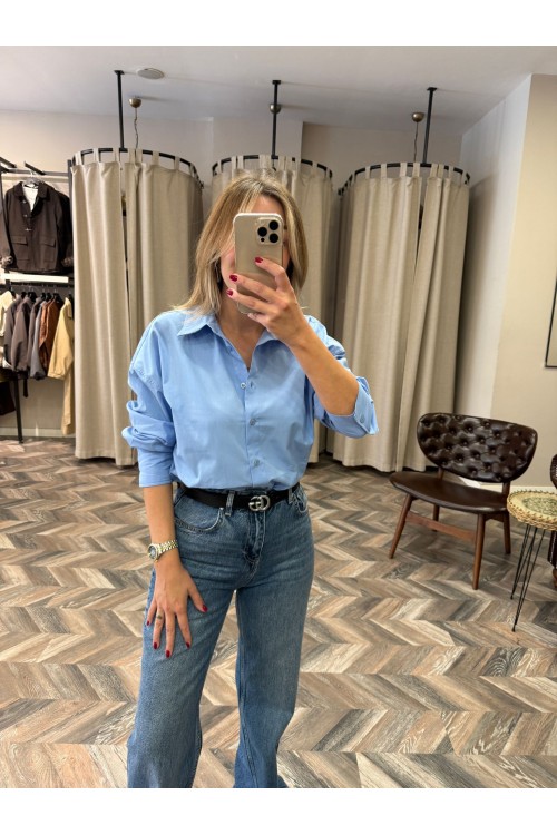 9887-2439 BASİC POPLİN GÖMLEK