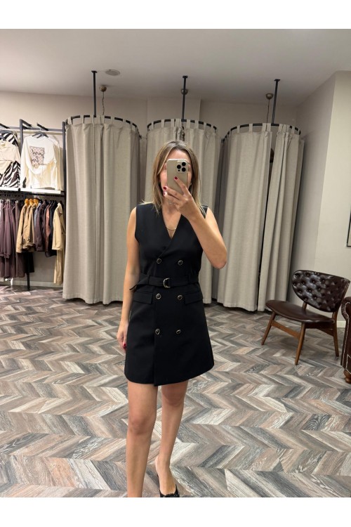 9865-90926 MİNİ BLAZER ELBİSE