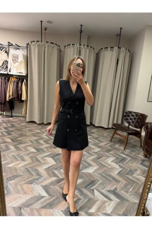 9865-90926 MİNİ BLAZER ELBİSE