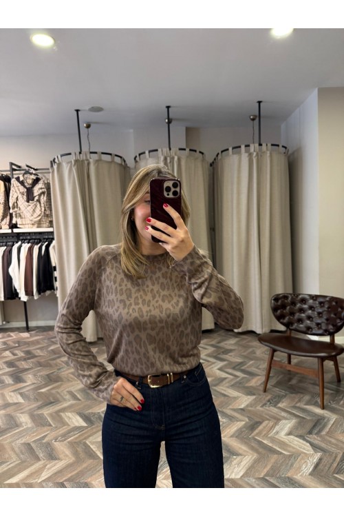 9804-10666 LEOPAR BASKI TRİKO