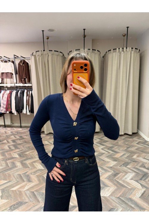 9860-10805 V YAKA DÜĞMELİ TRİKO