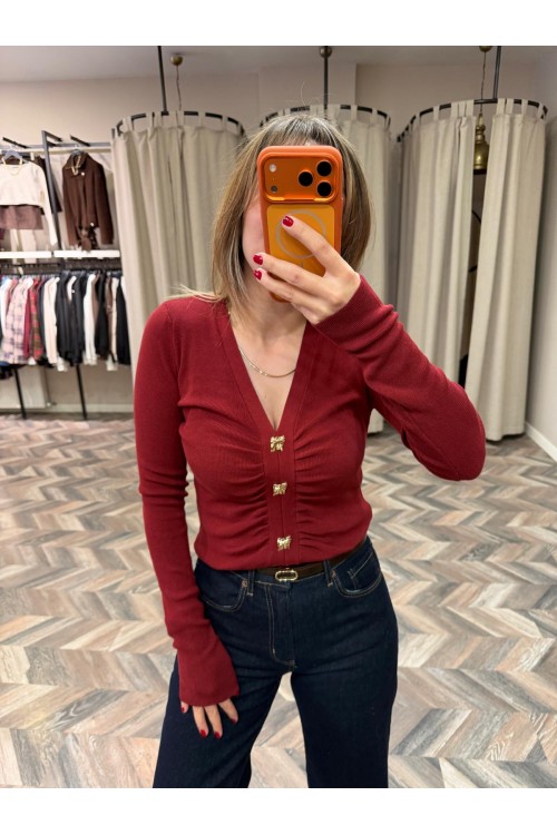 9860-10805 V YAKA DÜĞMELİ TRİKO