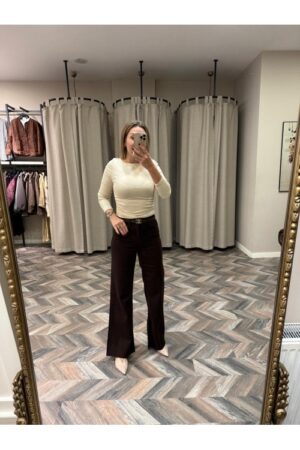 9956- 25695-P PUSH UP İSPANYOL PANTOLON