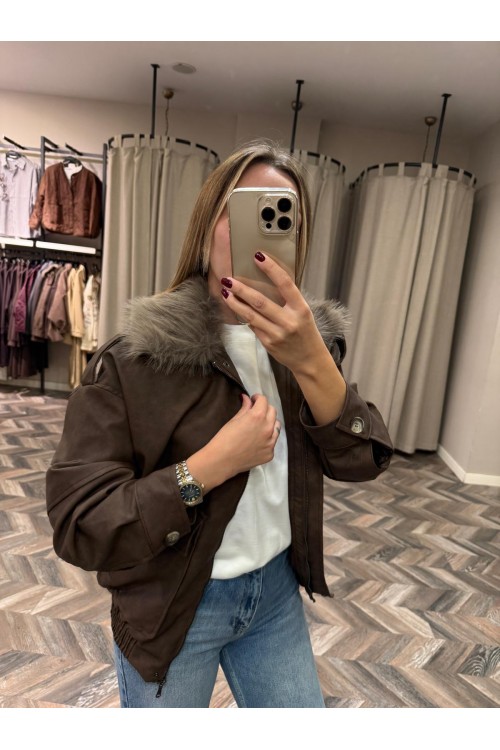 9955-36821 KÜRK YAKALI MONT