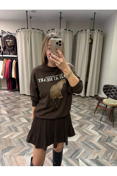 9977-2041 WİLD ASLAN SWEAT