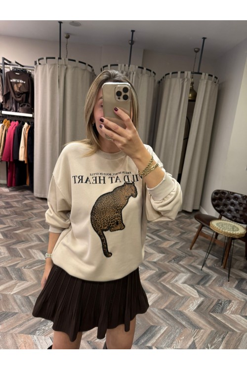 9977-2041 WİLD ASLAN SWEAT
