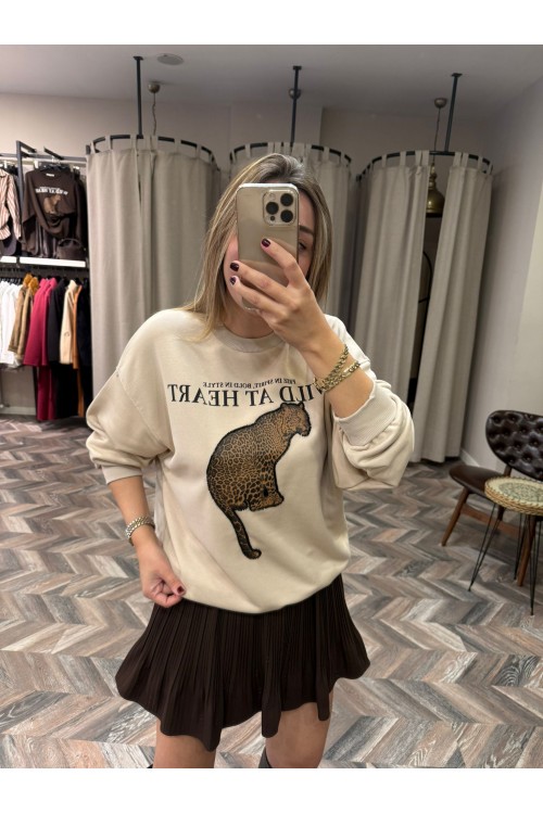 9977-2041 WİLD ASLAN SWEAT
