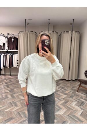 10051-5744 TEK OMUZ SİMLİ SWEAT