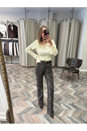 10004-72082 LEOPAR DSN FLARE PANTOLON