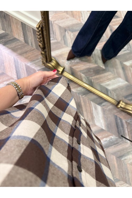 10061-G-6648 EKOSE DESENLİ GÖMLEK