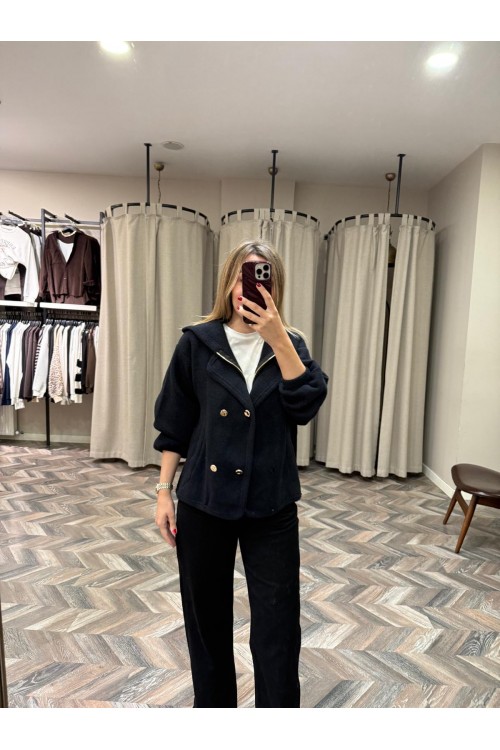 10084-0405 KURUVAZE KAPŞONLU HIRKA