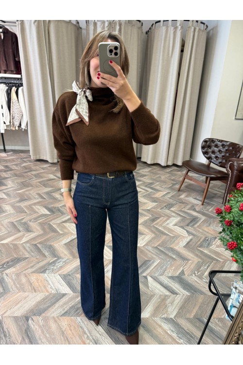 10168-72085 NERVÜR DİKİŞİLİ KEMERL PANTOLON