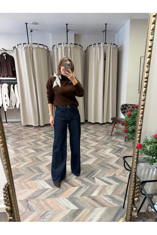 10168-72085 NERVÜR DİKİŞİLİ KEMERL PANTOLON