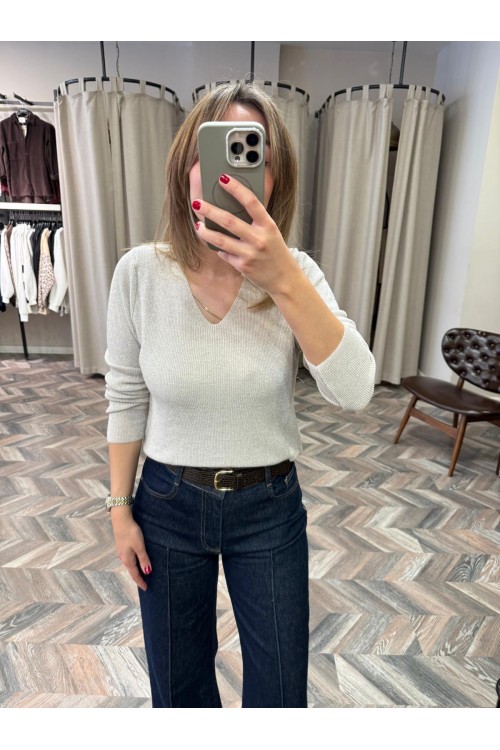 10172- 152 SİMLİ V YAKA TRİKO