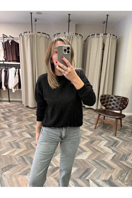 10158-5789 ÇİZGİ TAŞLI SWEAT