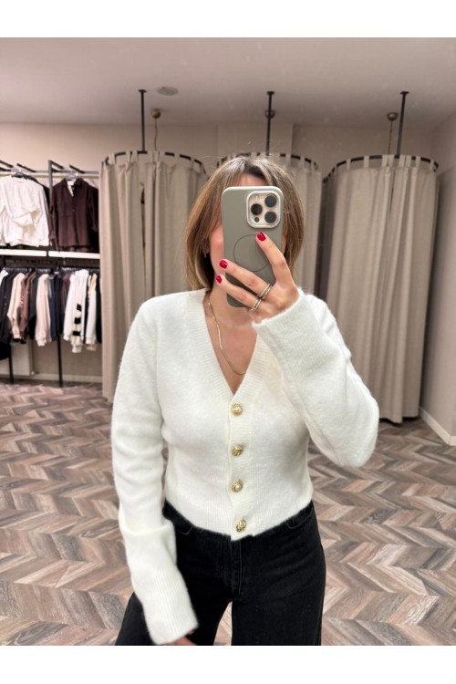 10143-60273 V YAKA DÜĞMELİ HIRKA